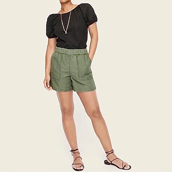 J. CREW Pull-On Camp Short Spiced Cayenne Elastic Waist - Picture 12 of 13